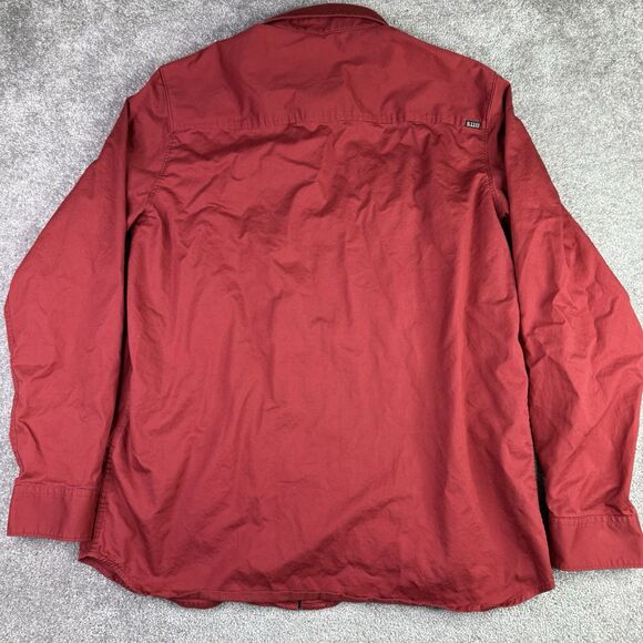 5.11 Tactical Shirt Men’s XL Red Snap Button Long Sleeve Military LEO - Picture 4 of 7